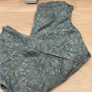 Art Class Olive Butterfly Patterned Pants